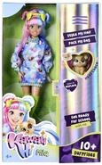 Simba 105953974 - Kawaii Hi Ankleidepuppe Mia (26 cm) - bewegliche Modepuppe zum