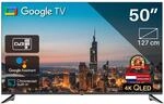 TEEVIEW Google Smart TV | QLED 4K UHD | 50&rdquo;/127cm | Frameless Design | Tripple