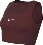 Nike Pro Dri-Fit-Crop-Tanktop F&uuml;r Damen, Dark Team Red/White, HJ1192-619, XL