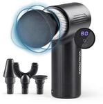 VITALmaxx Massage-Gun mit 6 Stufen | Massageger&auml;t mit 4 Aufs&auml;tzen | Akkubetrieben