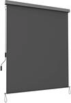 SONGMICS Senkrechtmarkise, ausziehbar, 2,5 X 1,6 m (L x B), Vertikalmarkise f&uuml;r