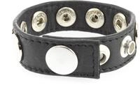 Erotic Fashion ra7398 Penisring, schwarz Leder Verstellbar, 1er-Pack (1 x 1 St&uuml;ck)