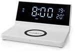 Nedis Wecker Kabelloses Ladegre&auml;t | Qi Zertifiziert | 5/7.5/10 / 15 W | USB-A