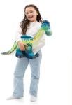 NICI Kuscheltier Dino Snackilus 70cm - blau - Weiches Pl&uuml;schtier &ndash; niedliches