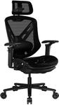 COUGAR Speeder &ndash; Ergonomischer Mesh‑Gaming‑ & Office‑Stuhl &ndash; Schwarz 