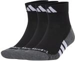 adidas Unisex Performance Climacool Cushioned Qrt 3P Socks, Black/White, 37-40