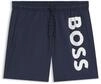 BOSS Herren Octopus Schnell trocknende Badeshorts mit kontrastfarbenem Logo