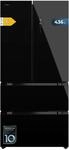 Cecotec K&uuml;hlschrank Franz&ouml;sische T&uuml;r 436L - Bolero CoolMarket FD 436 Black Glass