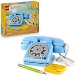 LEGO Creator 3in1 Retro Telephone Toy with Rotary Dial - Transforms into a 1980s