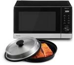 Panasonic NN-GD38QSEPG 29L Grill-Mikrowelle mit Steam+ Pot, 1000 W,...
