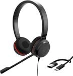 Jabra Evolve 20 SE Stereo Headset - Microsoft Zertifizierte Kopfh&ouml;rer f&uuml;r VoIP
