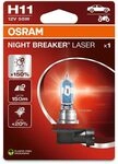 Osram NIGHT BREAKER LASER H11, +150% mehr Helligkeit, Halogen-Scheinwerferlampe,