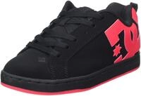 DC Shoes Court Graffik Damen Sneaker, Black Hot Pink, 41 EU