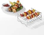 GOURMETmaxx Grillrost aus Edelstahl | Zubeh&ouml;r f&uuml;r die Hei&szlig;luft-Fritteuse 2,5L 