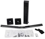 Ergotron 97-934-085 Supporti A Parete Per Tv Scrivania Nero (workfit Dual...