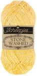 Scheepjes Stone Washed Garn, 50g &ndash; 833 Beryl Gelb, Baumwolle/Acryl