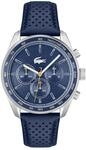 Lacoste Chronograph Quarz Uhr f&uuml;r Herren Kollektion Boston mit Lederarmband