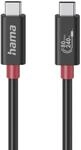 Hama USB-C-Kabel, E-Marker, USB4 Gen4, 80 Gbit/s, 5 A, 240 W, 1,00 m
