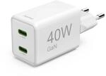 Hama Schnellladeger&auml;t, 40W (Ladeger&auml;t mit 2X USB C, unterst&uuml;tzt Power...