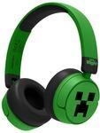OTL Technologies Minecraft Creeper Kinderkopfh&ouml;rer ohne Kabel, mit Lautst&auml;rkeregler