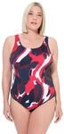 Ulla Popken Damen gro&szlig;e Gr&ouml;&szlig;en &Uuml;bergr&ouml;&szlig;en Plus Size Badeanzug Alice,