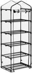 Relaxdays Gew&auml;chshaus Balkon, PVC-Folie, Eisen, HxBxT: 192 x 69 x 50 cm,