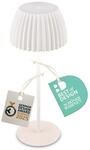 BRILONER - Riffle LED Tischlampe kabellos IP44 mit Lichtkante, Touchdimmer, Akku