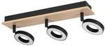 EGLO LED Deckenlampe Rielves, Deckenleuchte mit 3 Spots | Spotbalken schwenkbar,
