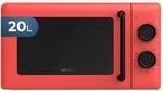 Cecotec Mechanische Mikrowelle mit Grill 20L Proclean 3110 Rot. 700W in 6 Stufen und