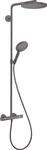 hansgrohe Raindance S - wassersparendes Duschsystem (EcoSmart) mit Thermostat,