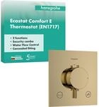 hansgrohe Ecostat Comfort E - Duschthermostat Unterputz mit Sicherungskombination,
