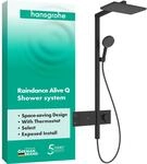 hansgrohe Raindance Alive Q - Duschsystem mit Thermostat, Regendusche (340 x...