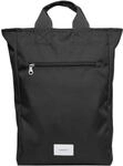 Sandqvist Ground Tote Laptop Rucksack 16&rdquo;, 15L, Schwarz, wasserabweisend, 16"