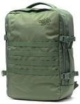 Cabinzero Unisex Military 44L' Ultra Light Cabin Bag with Luggage TRACKERS. Rucksack,