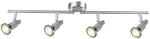 Brilliant Lampe Ryan LED Spotrohr 4flg eisen/chrom | 4x LED-PAR51, GU10, 5W