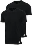 adidas Herren Unterw&auml;sche Crew Neck Shirt (2PK) - Active Flex Cotton