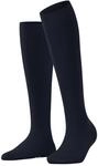 FALKE Damen Kniestr&uuml;mpfe Cotton Touch W Kh Baumwolle lang einfarbig 1 Paar, Blau