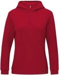 JAKO Damen Zip Hoodie Pro Casual, Chilirot, 36