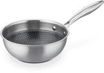 GSW Sauteuse Inoxxa Black, Kleine Edelstahlpfanne, Beschichtete Schwenkpfanne,