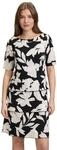 Betty Barclay Damen Stufenkleid Kurzarm 40, Schwarz/Beige
