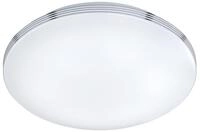 Trio Leuchten LED Deckenleuchte Apart 659412406, Metall chrom, 1x 24 Watt,