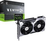MSI GeForce RTX 5060 8G Ventus 2X OC - 8GB GDDR7 (28Gbps/128-bit), PCIe 5,...