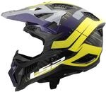 LS2, Motorrad-Crosshelm MX703 X-FORCE GALUO Gloss Grey H-V Yellow, S