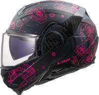 LS2, Modularer Motorradhelm ADVANT II SOPHIA Black Pink, S
