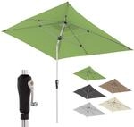 Doppler Sonnenschirm Alu Crank 190x290cm, Hellgr&uuml;n, Kurbel, UV-Schutz 80+ 