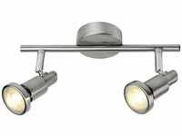 BRILLIANT Lampe Ryan LED Spotrohr 2flg eisen/chrom | 2x LED-PAR51, GU10, 5W