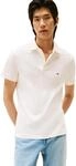 Tommy Hilfiger Herren Poloshirt Kurzarm 1985 Slim Fit, Elfenbein (Ivory Petal),...