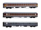 Rivarossi HR4362 FS, 3er Pack &bdquo;Alpen-Express 2/2, 2X UIC-X 2. Klasse rot/grau...