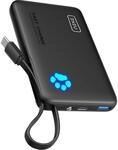 INIU 45W Power Bank, Mini-Gr&ouml;&szlig;e 10000mAh PowerBank mit Integriertem USB-C Kabel,