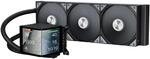 TRYX Panorama 360 Schwarz | 360mm AIO Wasserk&uuml;hlung - 6,5" Curved AMOLED Display mit